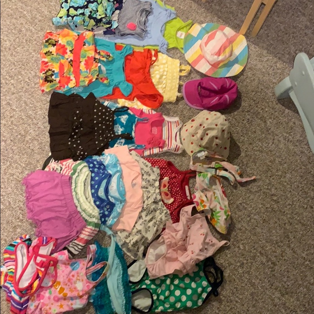 Large lot of 12-18 months  girls summer clothing